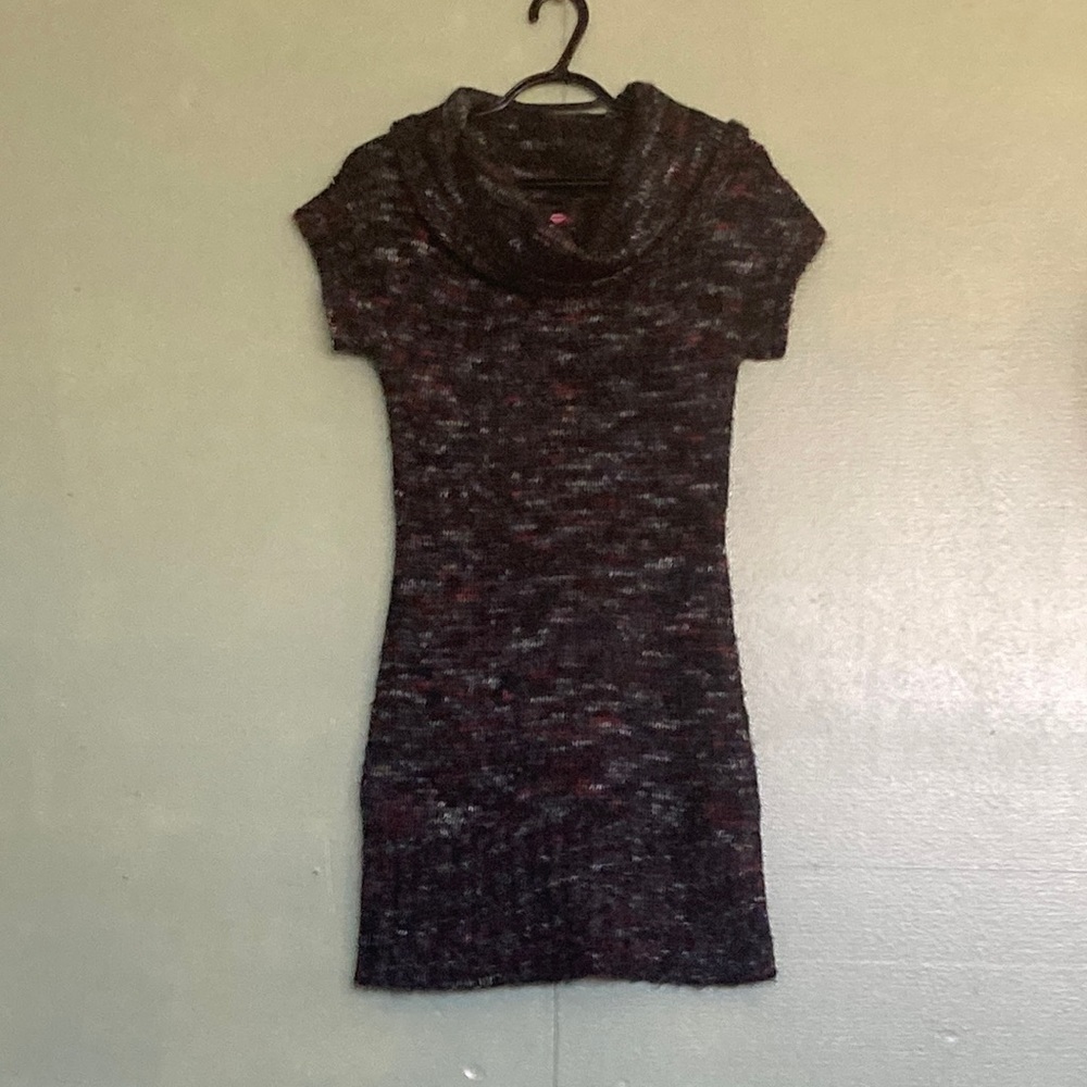 Black dress with red white and grey!
